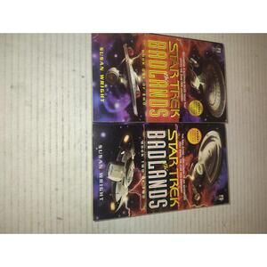Star Trek, complete set w/both, (2) paperback books from the Badlands Series 1st